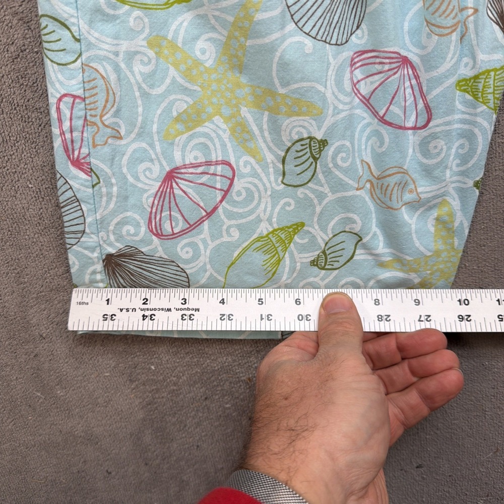 Fresh Produce Wide‎ Leg Pants 1X Coastal Seashell Starfish - Picture 6 of 10